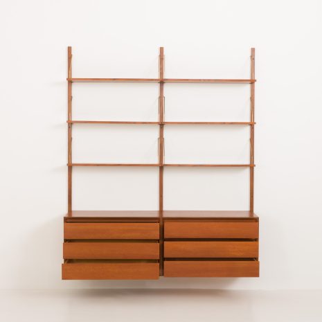 24025 two bay teak wall unit-6 24025 two bay teak wall unit-6