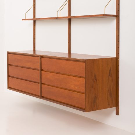 24025 two bay teak wall unit-9 24025 two bay teak wall unit-9