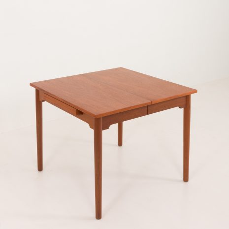 24084 Danish square teak table with hidden extensions, 1960s-11 24084 Danish square teak table with hidden extensions, 1960s-11