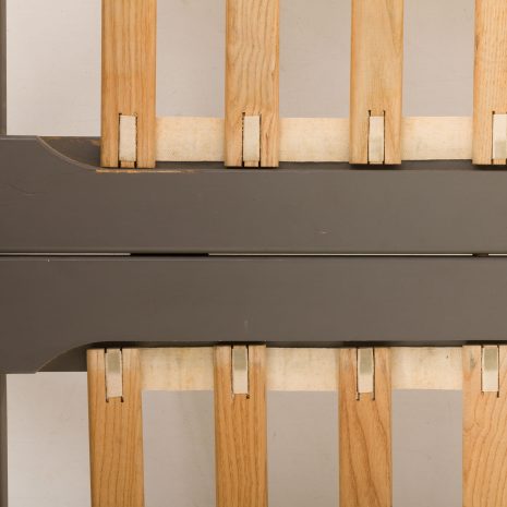 24130 Hans J. Wegner double bed in teak and leather for Getama, 1950s-13 24130 Hans J. Wegner double bed in teak and leather for Getama, 1950s-13