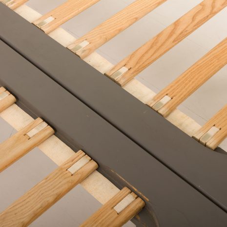 24130 Hans J. Wegner double bed in teak and leather for Getama, 1950s-14 24130 Hans J. Wegner double bed in teak and leather for Getama, 1950s-14