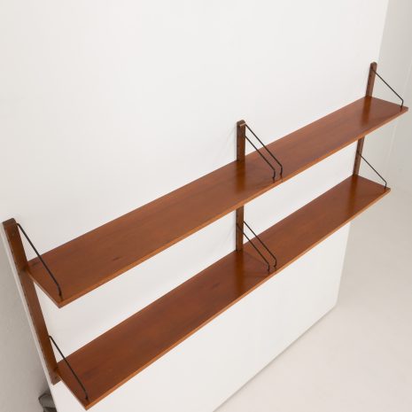 24155 Poul Cadovius two bay walnut wall unit-5 24155 Poul Cadovius two bay walnut wall unit-5