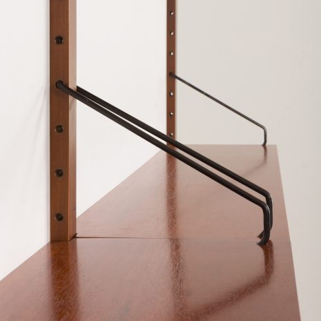 24155 Poul Cadovius two bay walnut wall unit-8 24155 Poul Cadovius two bay walnut wall unit-8