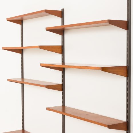 24169 Kai Kristiansen two bay teak wall unit with desk-11 24169 Kai Kristiansen two bay teak wall unit with desk-11