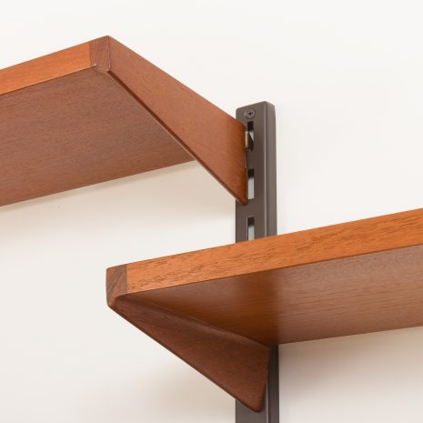 24169 Kai Kristiansen two bay teak wall unit with desk-13 24169 Kai Kristiansen two bay teak wall unit with desk-13