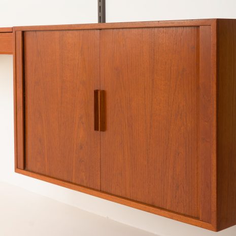 24169 Kai Kristiansen two bay teak wall unit with desk-14 24169 Kai Kristiansen two bay teak wall unit with desk-14