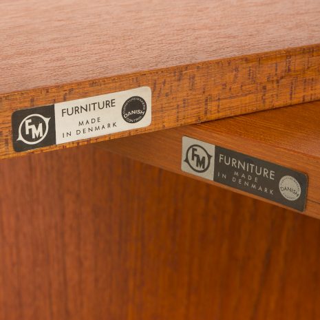 24169 Kai Kristiansen two bay teak wall unit with desk-15 24169 Kai Kristiansen two bay teak wall unit with desk-15