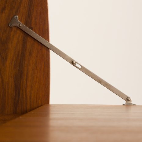 24225 Scandinavian free standing two bay teak wall unit, 1960s-15 24225 Scandinavian free standing two bay teak wall unit, 1960s-15