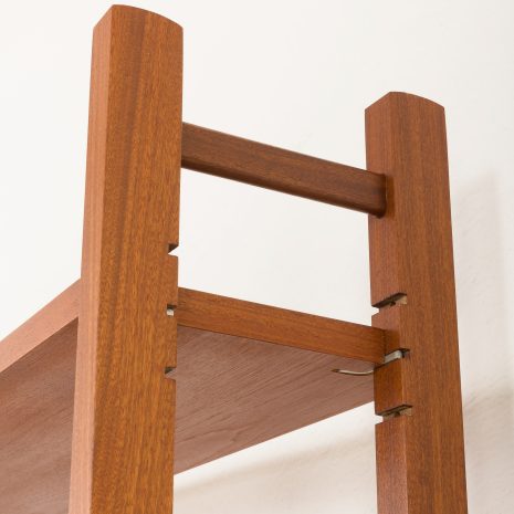 24225 Scandinavian free standing two bay teak wall unit, 1960s-22 24225 Scandinavian free standing two bay teak wall unit, 1960s-22