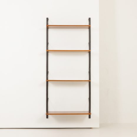 24235 Poul Cadovius walnut wall unit with extra large shelf, Denmark 1960s-4 24235 Poul Cadovius walnut wall unit with extra large shelf, Denmark 1960s-4