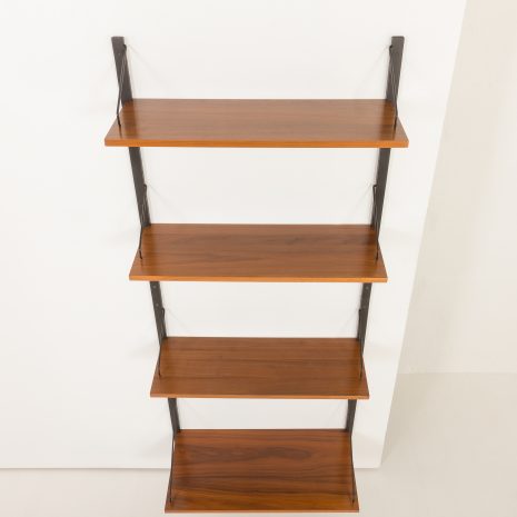 24235 Poul Cadovius walnut wall unit with extra large shelf, Denmark 1960s-5 24235 Poul Cadovius walnut wall unit with extra large shelf, Denmark 1960s-5