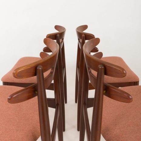 24251 Johannes Andersen 4 teak dining chairs-7 24251 Johannes Andersen 4 teak dining chairs-7