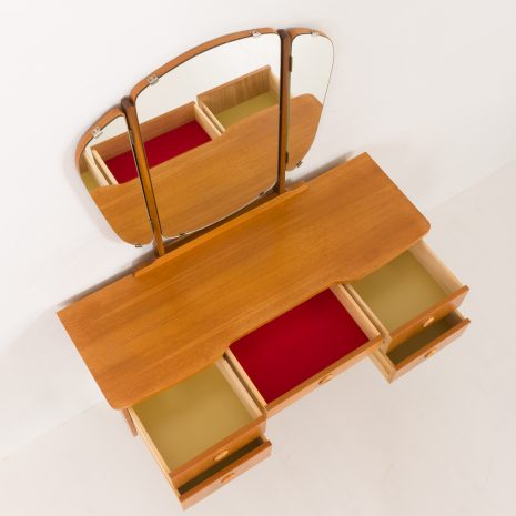 24277 Scandinavian mid century dressing table with adjustable mirrors, Norway 1970s-6 24277 Scandinavian mid century dressing table with adjustable mirrors, Norway 1970s-6