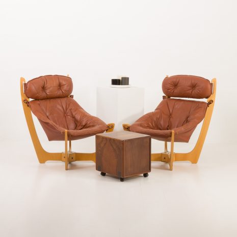 24292 Luna lounge chairs by Odd Knutsen for Hjellegjerde, Norway 1970s-2 24292 Luna lounge chairs by Odd Knutsen for Hjellegjerde, Norway 1970s-2