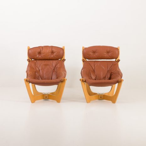 24292 Luna lounge chairs by Odd Knutsen for Hjellegjerde, Norway 1970s-4 24292 Luna lounge chairs by Odd Knutsen for Hjellegjerde, Norway 1970s-4