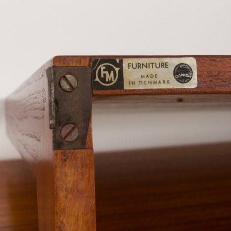 24296 Kai Kristiansen four bay teak wall unit for FM Mobler, Denmark, 1960s-23 24296 Kai Kristiansen four bay teak wall unit for FM Mobler, Denmark, 1960s-23