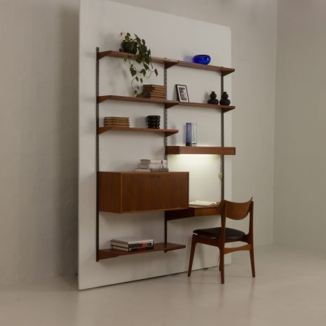 24299 Kai Kristiansen two bay teak wall unit-3 24299 Kai Kristiansen two bay teak wall unit-3
