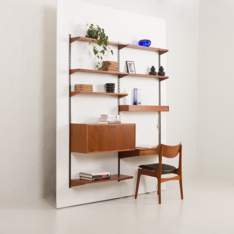 24299 Kai Kristiansen two bay teak wall unit-4 24299 Kai Kristiansen two bay teak wall unit-4