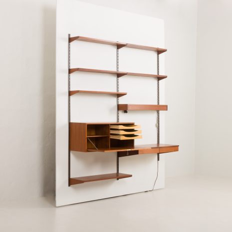 24299 Kai Kristiansen two bay teak wall unit-6 24299 Kai Kristiansen two bay teak wall unit-6