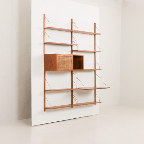 24307 Poul Cadovius style Danish mid century home office wall unit, Denmark 1960s-3 24307 Poul Cadovius style Danish mid century home office wall unit, Denmark 1960s-3