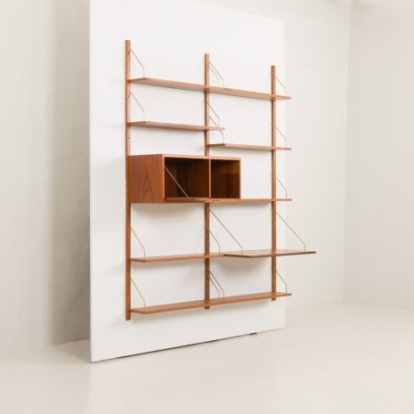 24307 Poul Cadovius style Danish mid century home office wall unit, Denmark 1960s-4 24307 Poul Cadovius style Danish mid century home office wall unit, Denmark 1960s-4