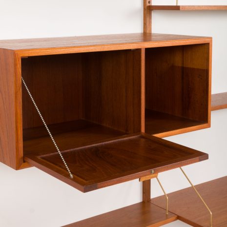24307 Poul Cadovius style Danish mid century home office wall unit, Denmark 1960s-9 24307 Poul Cadovius style Danish mid century home office wall unit, Denmark 1960s-9