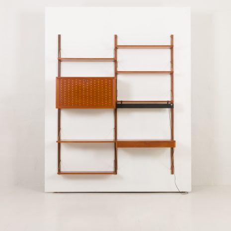 24312 Poul Cadovius two bay teak wall unit-9 24312 Poul Cadovius two bay teak wall unit-9