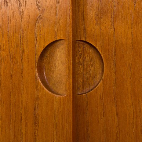 24314 Poul Cadovius 3 bay teak wall unit for Cado, 1960s-12 24314 Poul Cadovius 3 bay teak wall unit for Cado, 1960s-12