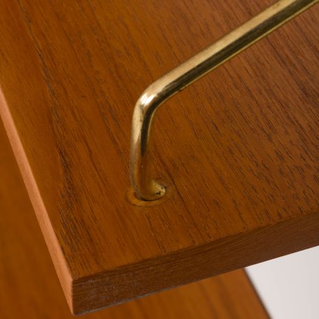 24314 Poul Cadovius 3 bay teak wall unit for Cado, 1960s-18 24314 Poul Cadovius 3 bay teak wall unit for Cado, 1960s-18