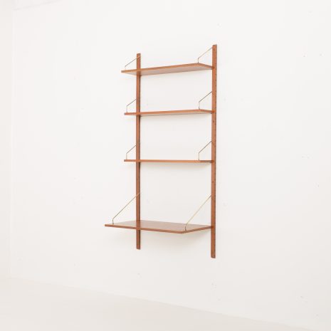24315 Poul Cadovius teak home office wall unit with a desk-shelf, Denmark 1960s-3 24315 Poul Cadovius teak home office wall unit with a desk-shelf, Denmark 1960s-3