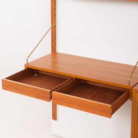 24317 Poul Cadovius Home office wall unit in teak, Cado, Denmark 1960s.-13 24317 Poul Cadovius Home office wall unit in teak, Cado, Denmark 1960s.-13
