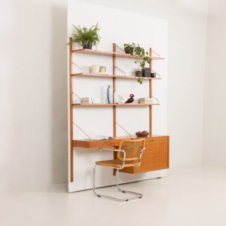 24317 Poul Cadovius Home office wall unit in teak, Cado, Denmark 1960s.-2 24317 Poul Cadovius Home office wall unit in teak, Cado, Denmark 1960s.-2