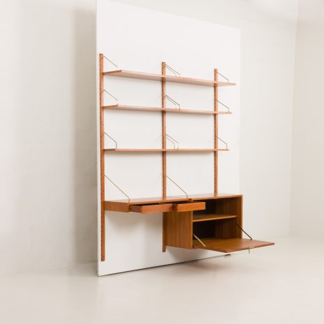 24317 Poul Cadovius Home office wall unit in teak, Cado, Denmark 1960s.-4 24317 Poul Cadovius Home office wall unit in teak, Cado, Denmark 1960s.-4