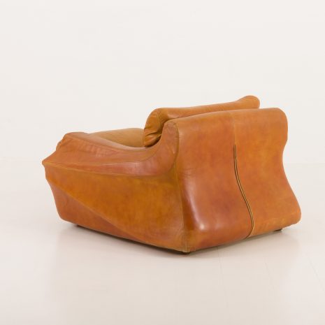 24321 Italian Space Age aniline leather armchair, 1970s-10 24321 Italian Space Age aniline leather armchair, 1970s-10