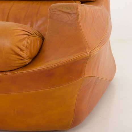 24321 Italian Space Age aniline leather armchair, 1970s-12 24321 Italian Space Age aniline leather armchair, 1970s-12