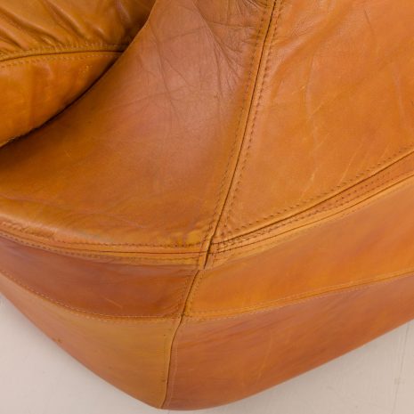 24321 Italian Space Age aniline leather armchair, 1970s-17 24321 Italian Space Age aniline leather armchair, 1970s-17