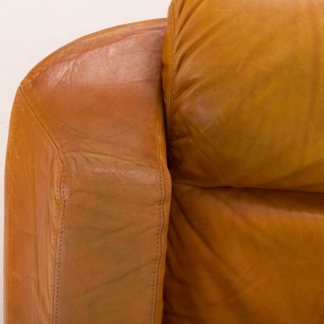24321 Italian Space Age aniline leather armchair, 1970s-19 24321 Italian Space Age aniline leather armchair, 1970s-19