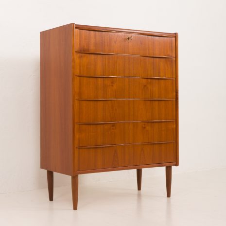 0- 24360 Teak chest of 6 drawers-6 0- 24360 Teak chest of 6 drawers-6