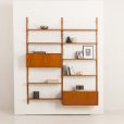 Danish mid century teak wall unit