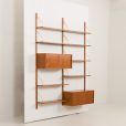 24293 Preben Sorensen two bay teak wall unit-3