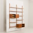 24293 Preben Sorensen two bay teak wall unit-4