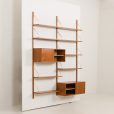 24293 Preben Sorensen two bay teak wall unit-5