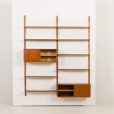 24293 Preben Sorensen two bay teak wall unit-6