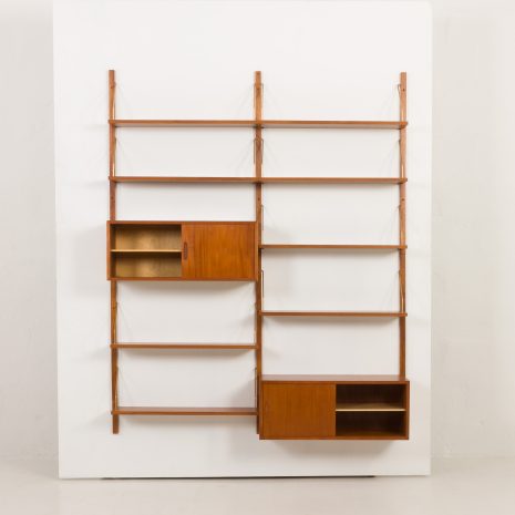 24293 Preben Sorensen two bay teak wall unit-7 24293 Preben Sorensen two bay teak wall unit-7
