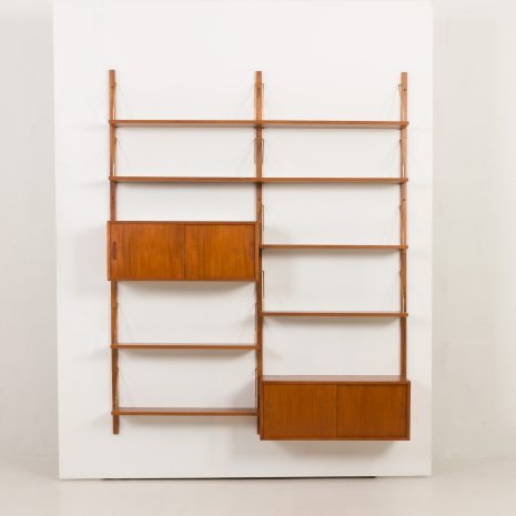 24293 Preben Sorensen two bay teak wall unit-8 24293 Preben Sorensen two bay teak wall unit-8