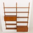 24293 Preben Sorensen two bay teak wall unit-9