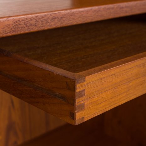 24297 Kai Kristiansen three bay teak wall unit for FM Mobler, Denmark 1960s-16 24297 Kai Kristiansen three bay teak wall unit for FM Mobler, Denmark 1960s-16