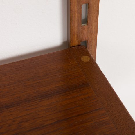 24297 Kai Kristiansen three bay teak wall unit for FM Mobler, Denmark 1960s-23 24297 Kai Kristiansen three bay teak wall unit for FM Mobler, Denmark 1960s-23