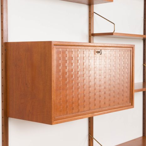 24313 Poul Cadovius two bay teak wall unit-12 24313 Poul Cadovius two bay teak wall unit-12