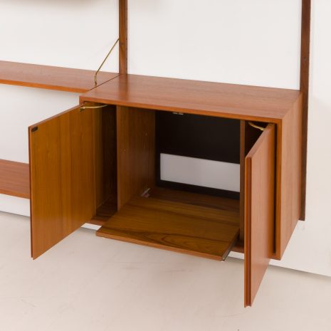 24313 Poul Cadovius two bay teak wall unit-9 24313 Poul Cadovius two bay teak wall unit-9